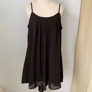 Laksmi ChiffonSheer FrontPleat SwimsuitCover/Dress